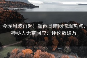 今晚风波再起！墨西哥暗网惊现热点，神秘人无奈回应：评论数破万