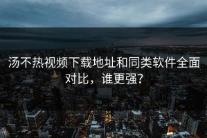 汤不热视频下载地址和同类软件全面对比，谁更强？